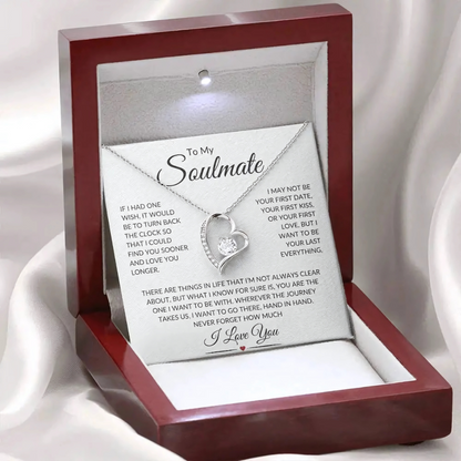 Soulmate - Want to Be With You Always - Love Heart Necklace