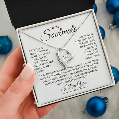 Soulmate - Want to Be With You Always - Love Heart Necklace