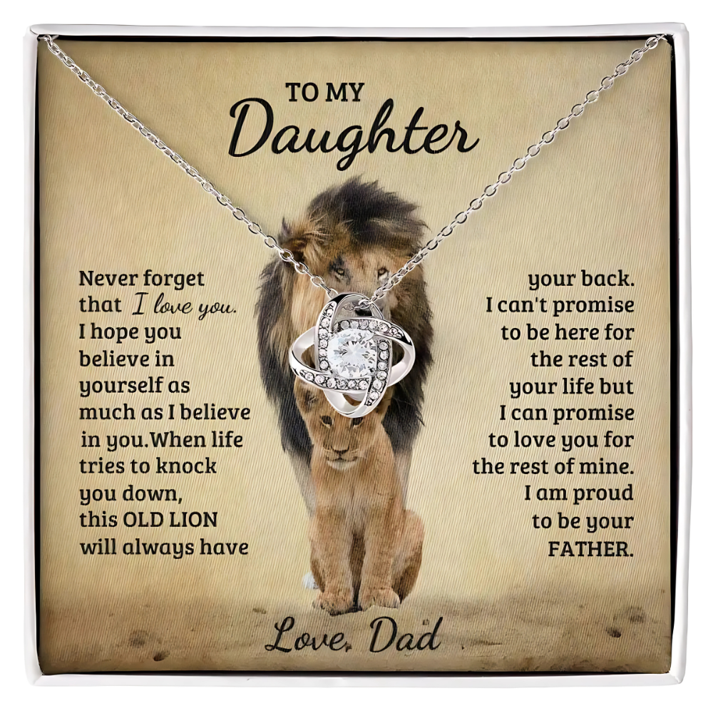 [ALMOST SOLD OUT] Daughter - Always got Your Back - Proud Lion Necklace