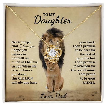 [ALMOST SOLD OUT] Daughter - Always got Your Back - Proud Lion Necklace