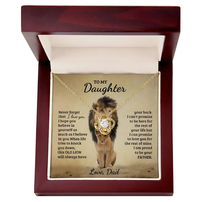 [ALMOST SOLD OUT] Daughter - Always got Your Back - Proud Lion Necklace