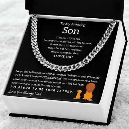 Son - Always Have Your Back - Proud Lion Chain Necklace