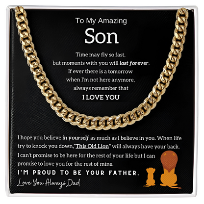 Son - Always Have Your Back - Proud Lion Chain Necklace