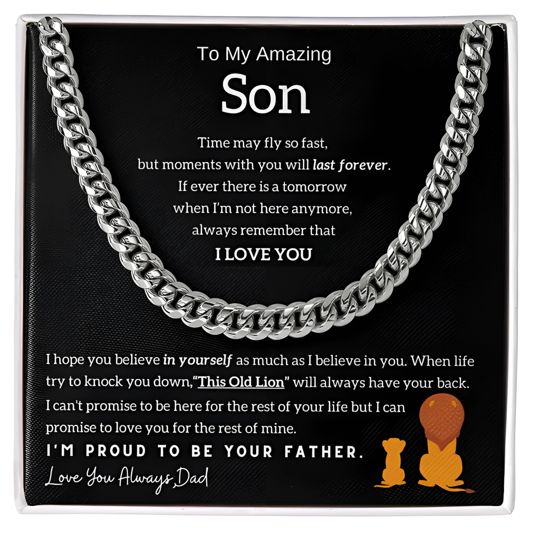 Son - Always Have Your Back - Proud Lion Chain Necklace