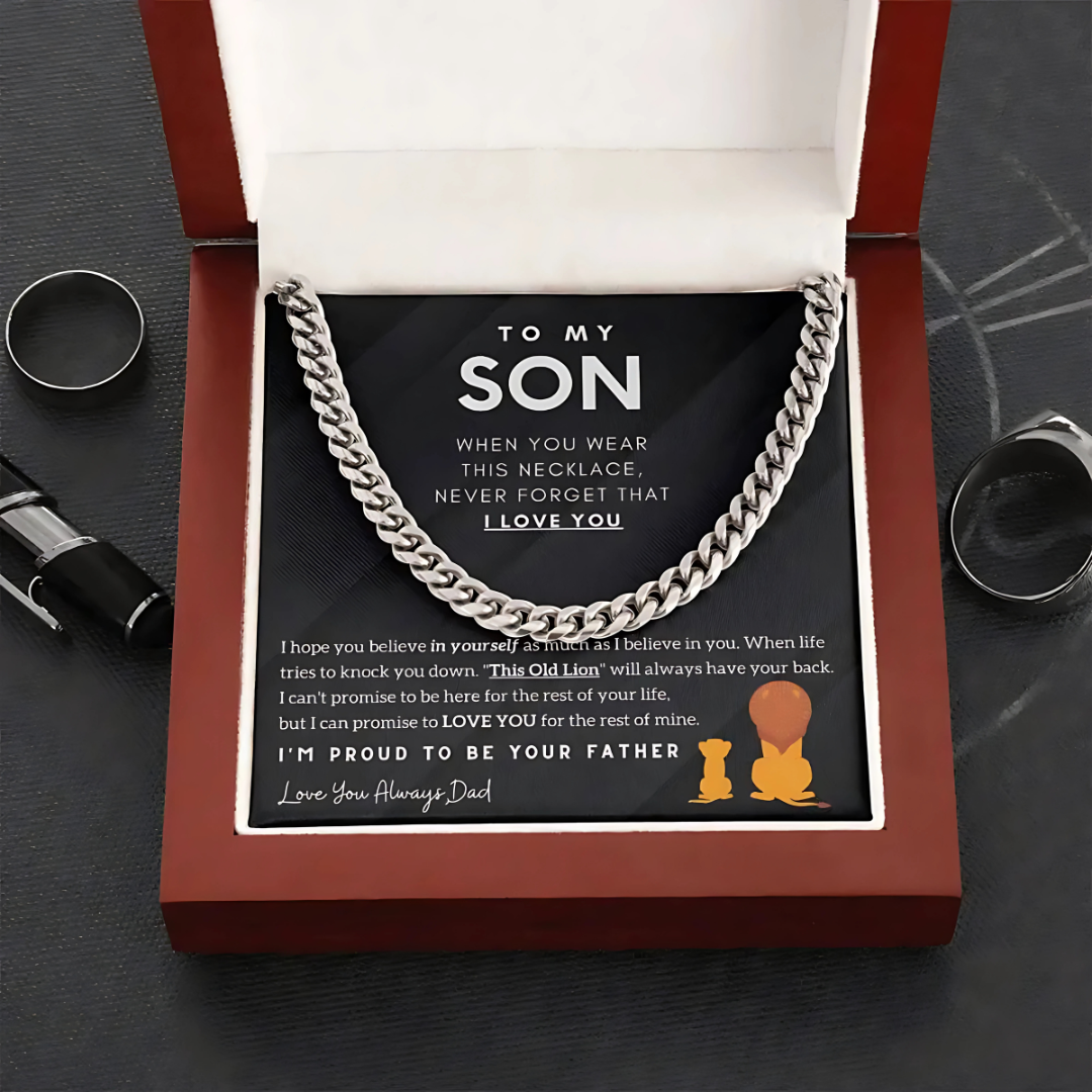 Son - Proud to be your Father - Cuban Chain Necklace