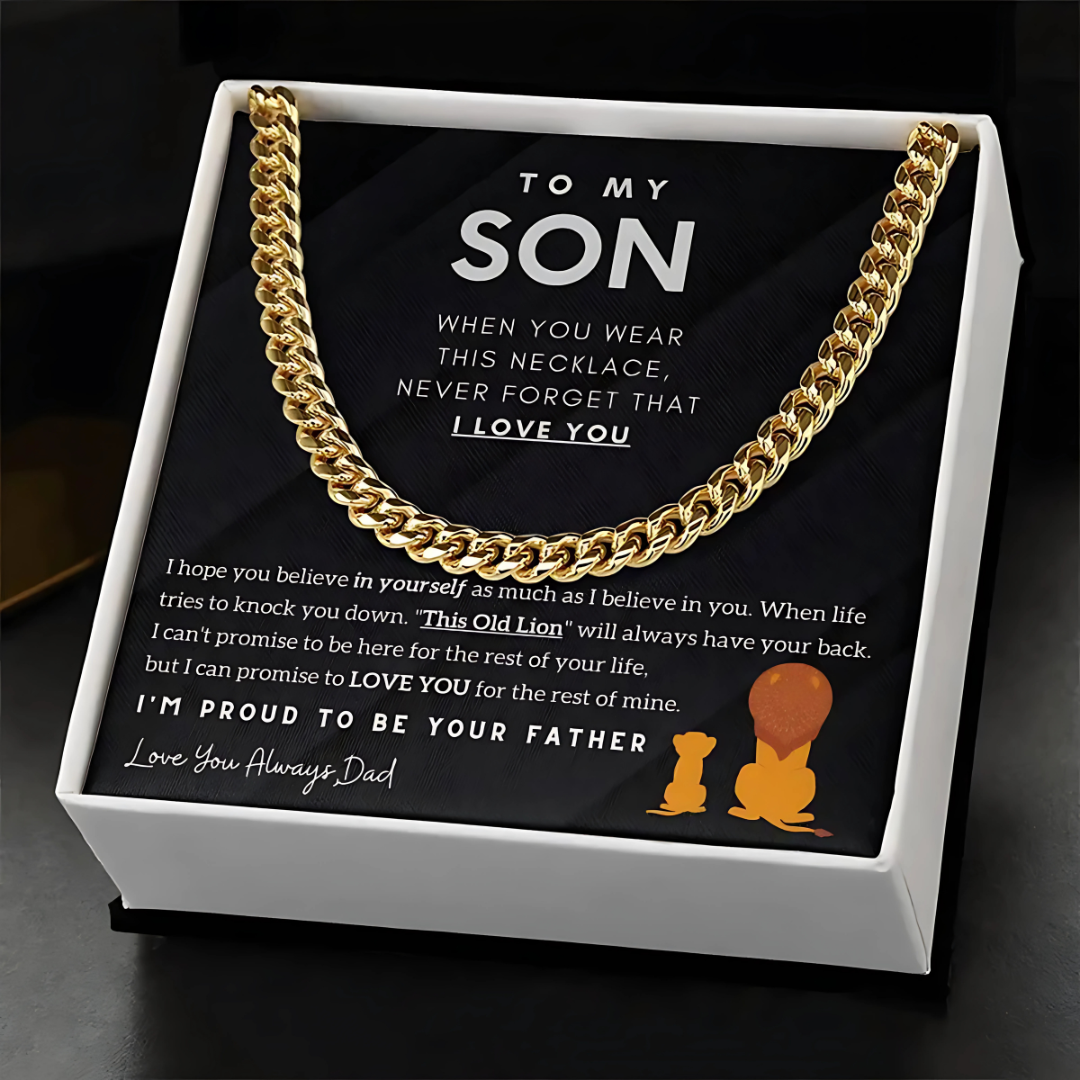 Son - Proud to be your Father - Cuban Chain Necklace