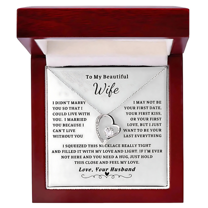 [ALMOST SOLD OUT] Wife - Can't Live Without You - Embrace Necklace