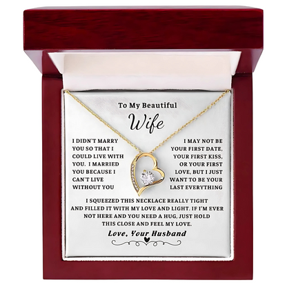 [ALMOST SOLD OUT] Wife - Can't Live Without You - Embrace Necklace