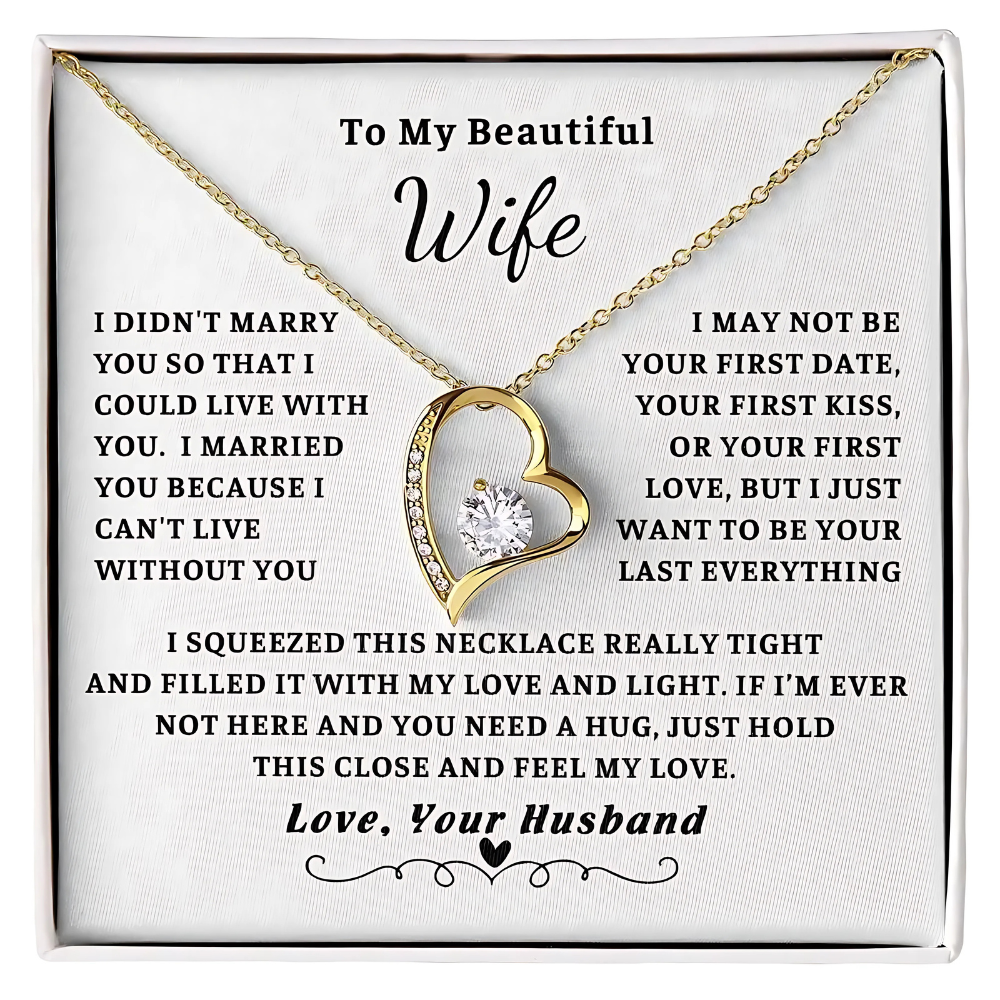 [ALMOST SOLD OUT] Wife - Can't Live Without You - Embrace Necklace