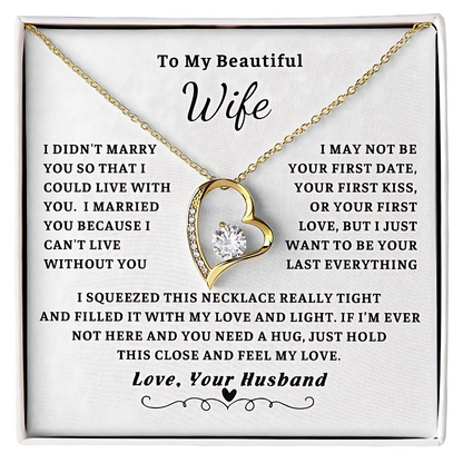 [ALMOST SOLD OUT] Wife - Can't Live Without You - Embrace Necklace