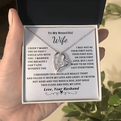 [ALMOST SOLD OUT] Wife - Can't Live Without You - Embrace Necklace