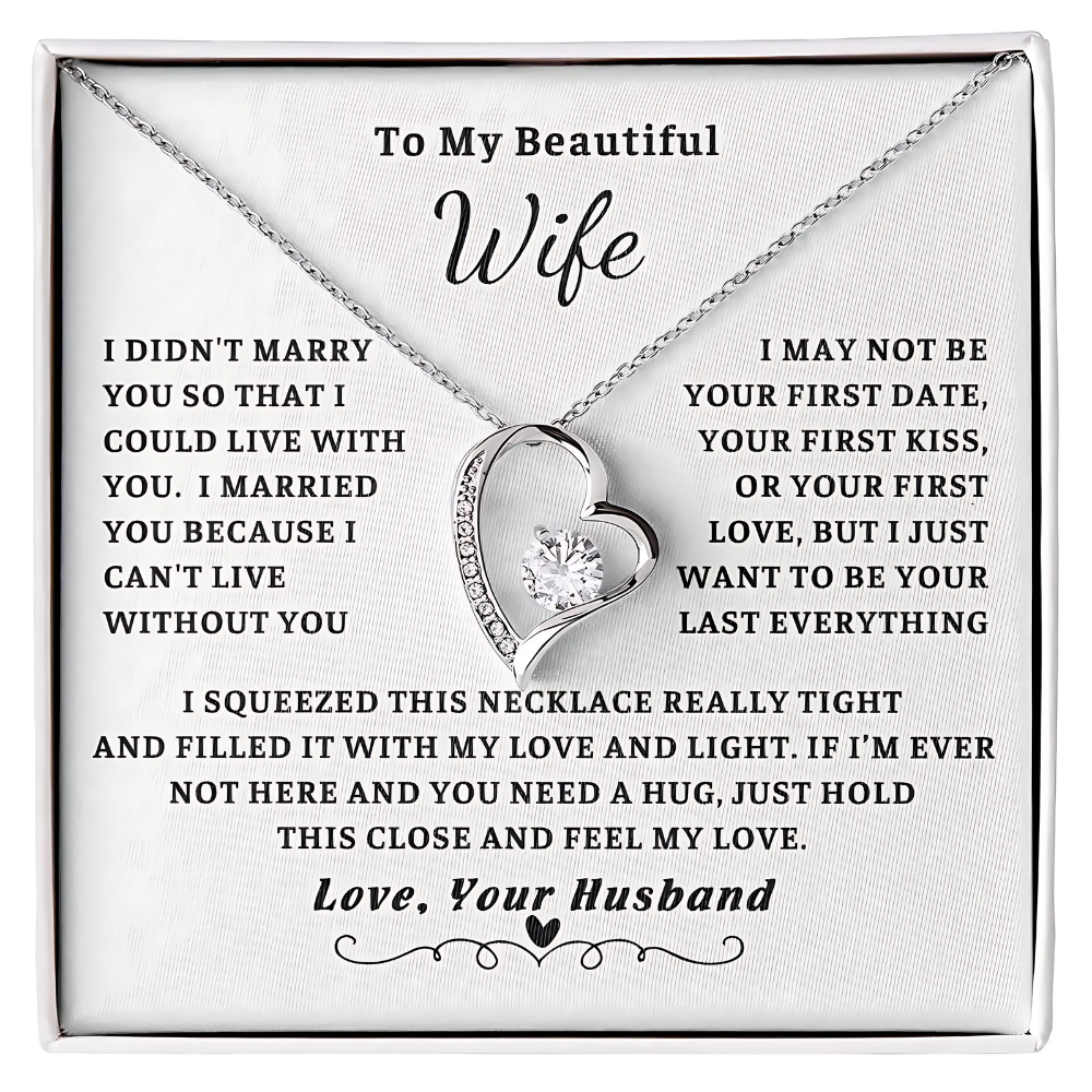 [ALMOST SOLD OUT] Wife - Can't Live Without You - Embrace Necklace