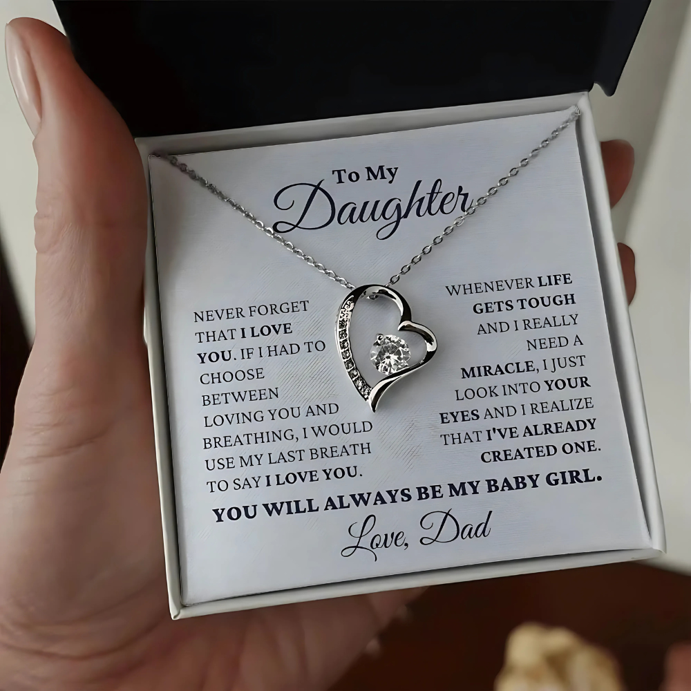 [ALMOST SOLD OUT] Daughter, Always Be My Baby Girl - Necklace