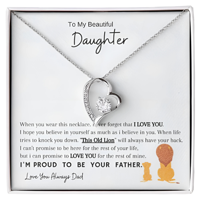 [ALMOST SOLD OUT] Daughter - Got Your Back Always - Love Necklace