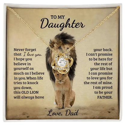 [ALMOST SOLD OUT] Daughter - Always got Your Back - Proud Lion Necklace - Radiant Memories