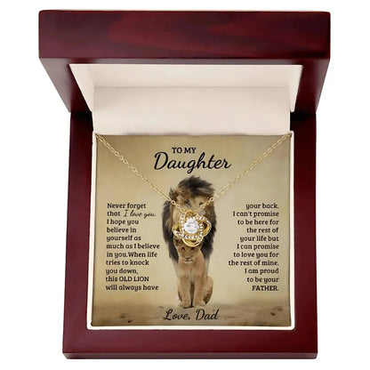 [ALMOST SOLD OUT] Daughter - Always got Your Back - Proud Lion Necklace - Radiant Memories