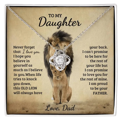 [ALMOST SOLD OUT] Daughter - Always got Your Back - Proud Lion Necklace - Radiant Memories