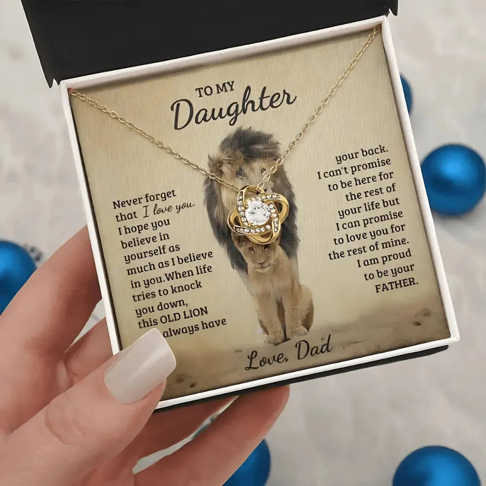 [ALMOST SOLD OUT] Daughter - Always got Your Back - Proud Lion Necklace - Radiant Memories