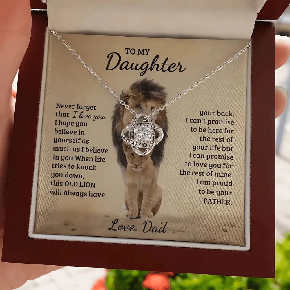 [ALMOST SOLD OUT] Daughter - Always got Your Back - Proud Lion Necklace - Radiant Memories