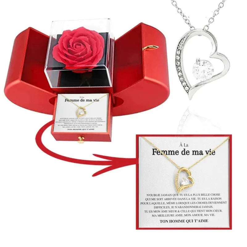 Âme sœur - Je t'aime pour toujours - Collier en cœur - Radiant Memories