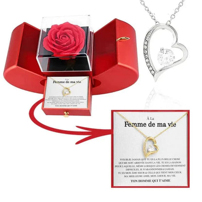 Âme sœur - Je t'aime pour toujours - Collier en cœur - Radiant Memories