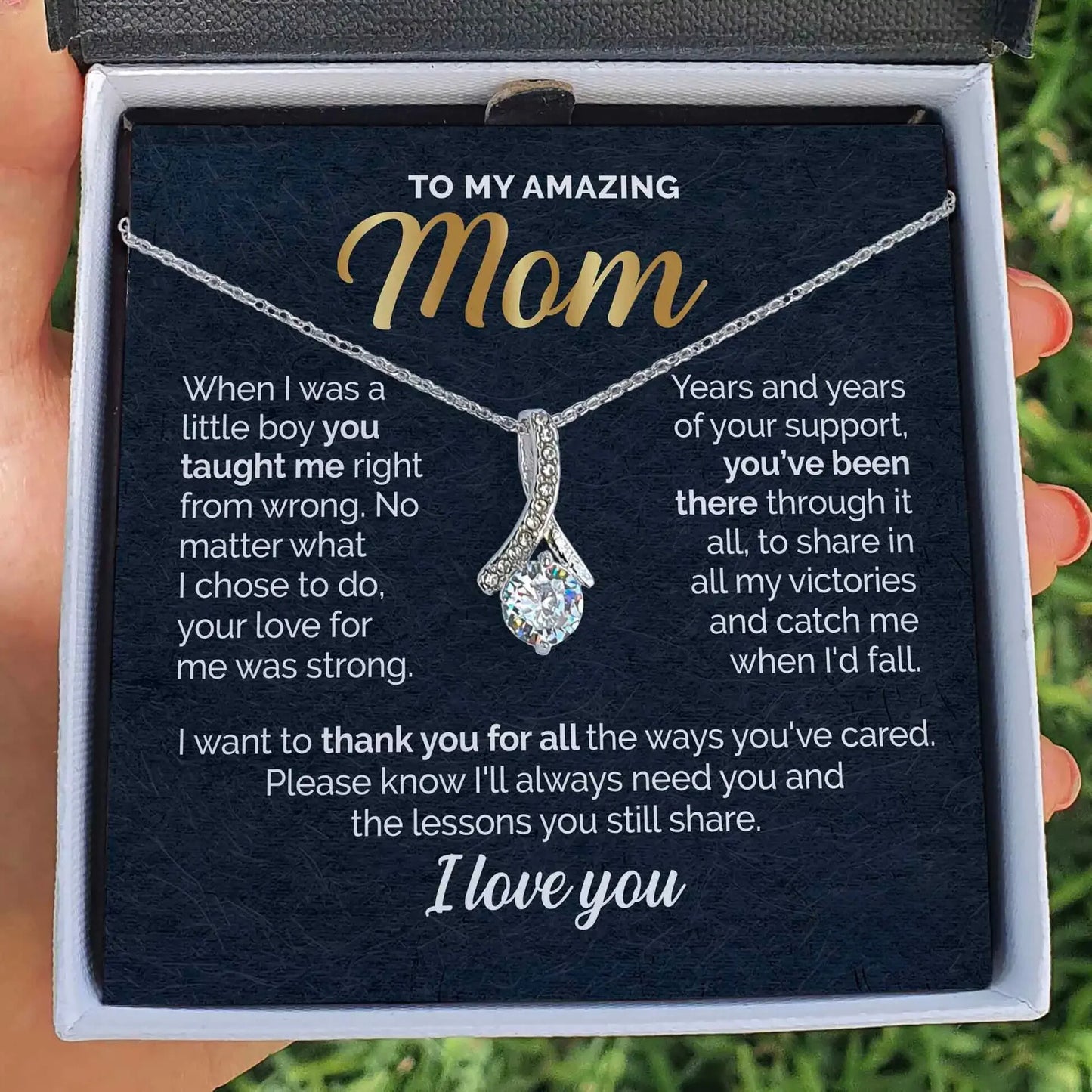 Mom - Thanks for Teaching Me Everything - Love Pendant