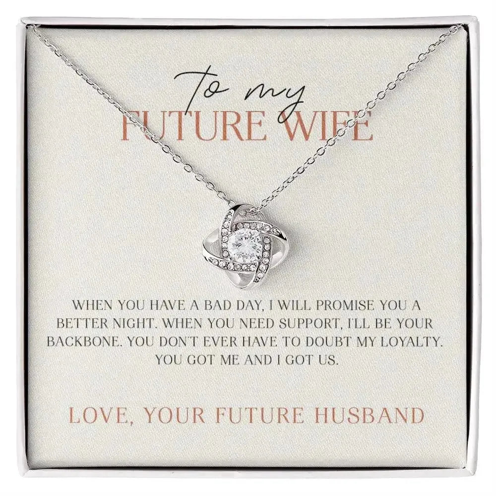 Future Wife - Always be your Backbone - Promise Necklace - Radiant Memories