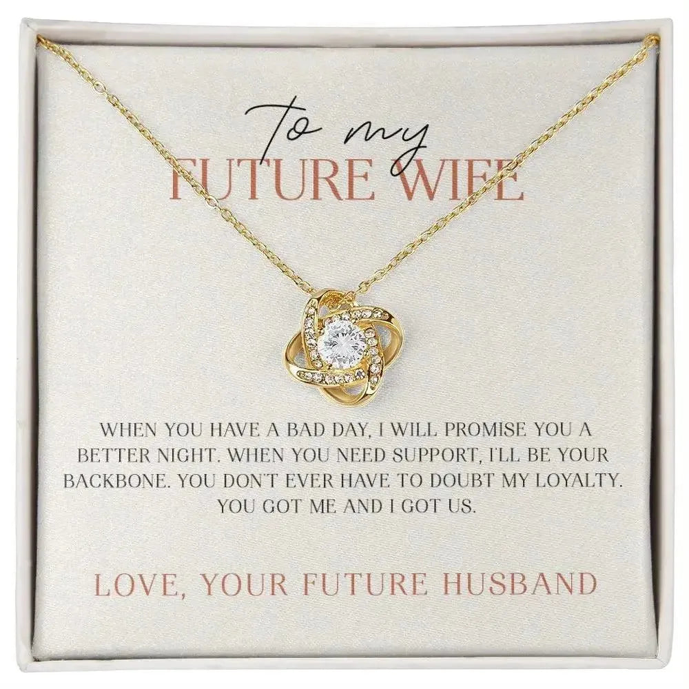 Future Wife - Always be your Backbone - Promise Necklace - Radiant Memories