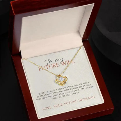 Future Wife - Always be your Backbone - Promise Necklace - Radiant Memories
