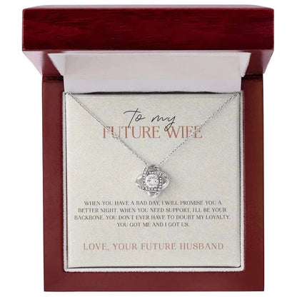 Future Wife - Always be your Backbone - Promise Necklace - Radiant Memories