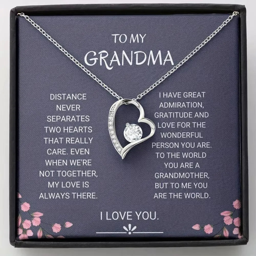 Grandma - Always Grateful - Love Necklace - Radiant Memories