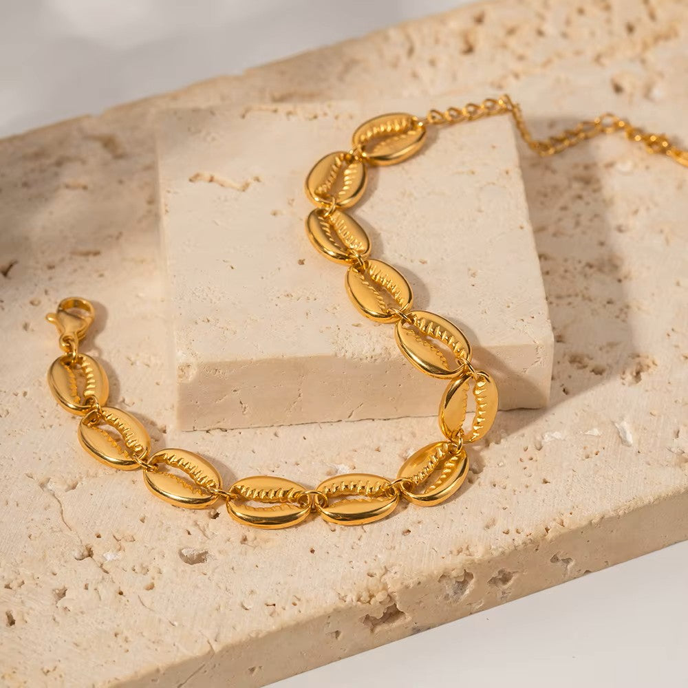 Shell Bracelet - 18K PVD Plated Jewelry