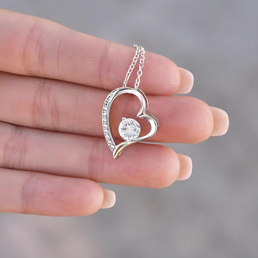 Wife - Embrace Necklace - Heart Pendant