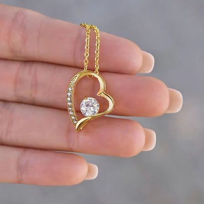 Wife - Would Spend my Entire Life with You - Heart Necklace