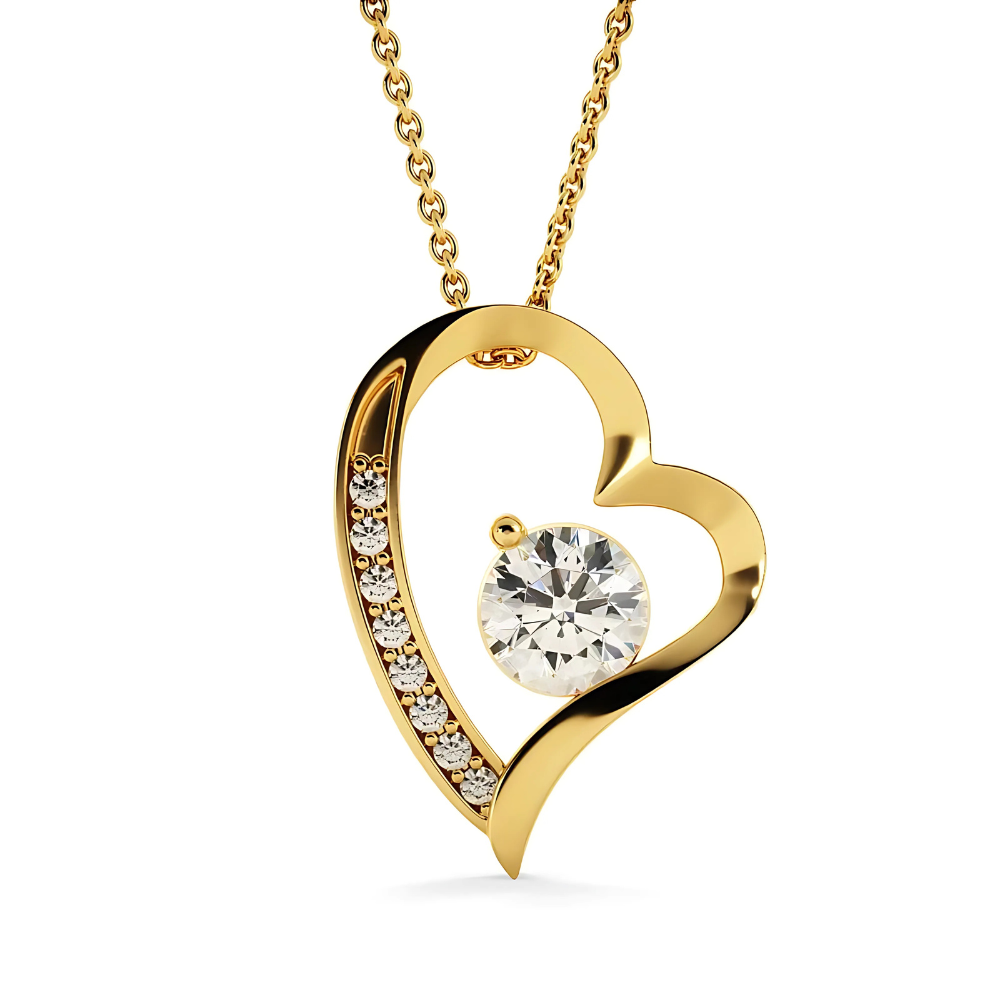 Soulmate - Want to Be With You Always - Love Heart Necklace