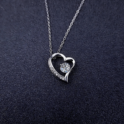 Soulmate - Would Love to Found You Sooner - Embrace Heart Necklace