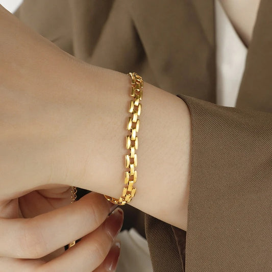 Metallic Link Chain Bracelet