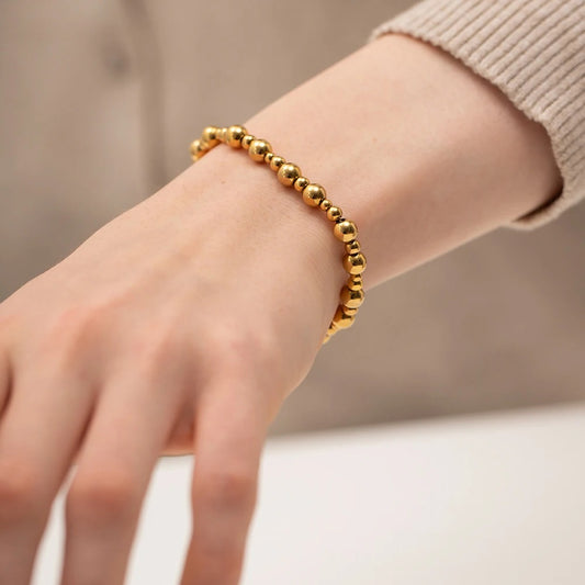 Beaded Chain Slider Bracelet