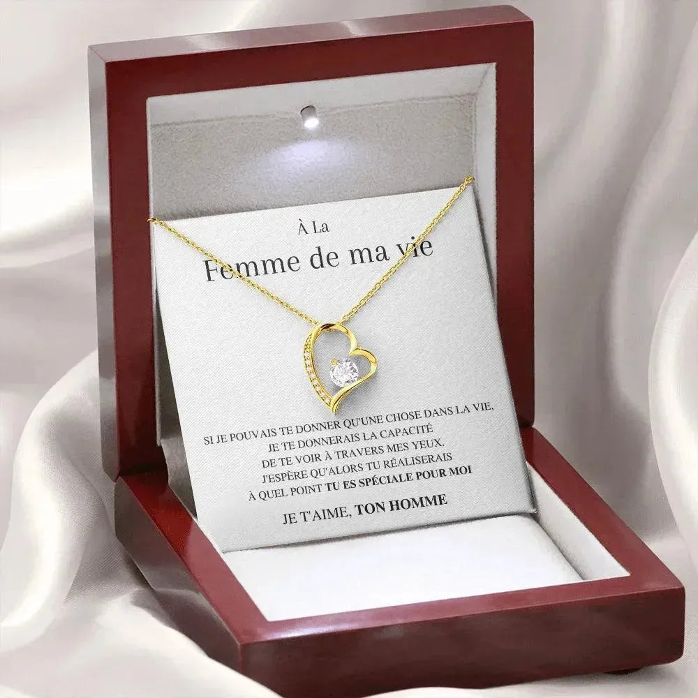 Mon - Plus beau cadeau de la vie - Collier en cœur - Radiant Memories