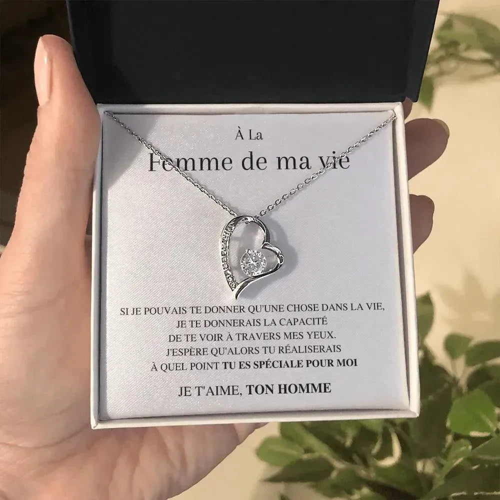 Mon - Plus beau cadeau de la vie - Collier en cœur - Radiant Memories