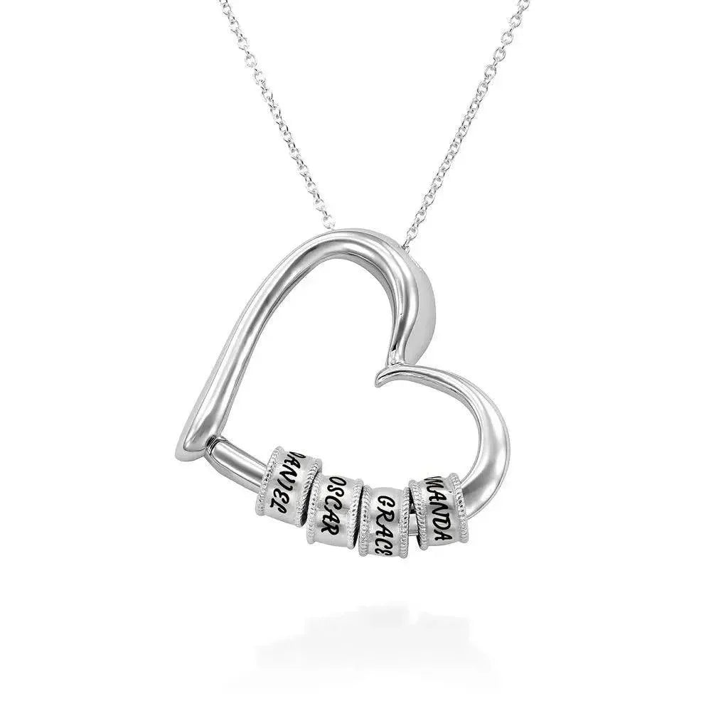 Para la Madre de Nuestros Hijos - La Mejor Mamá del Mundo - Collar de Corazón Personalizable 