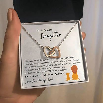 My Beautiful Daughter - Love You Always - Old Lion Necklace - Radiant Memories