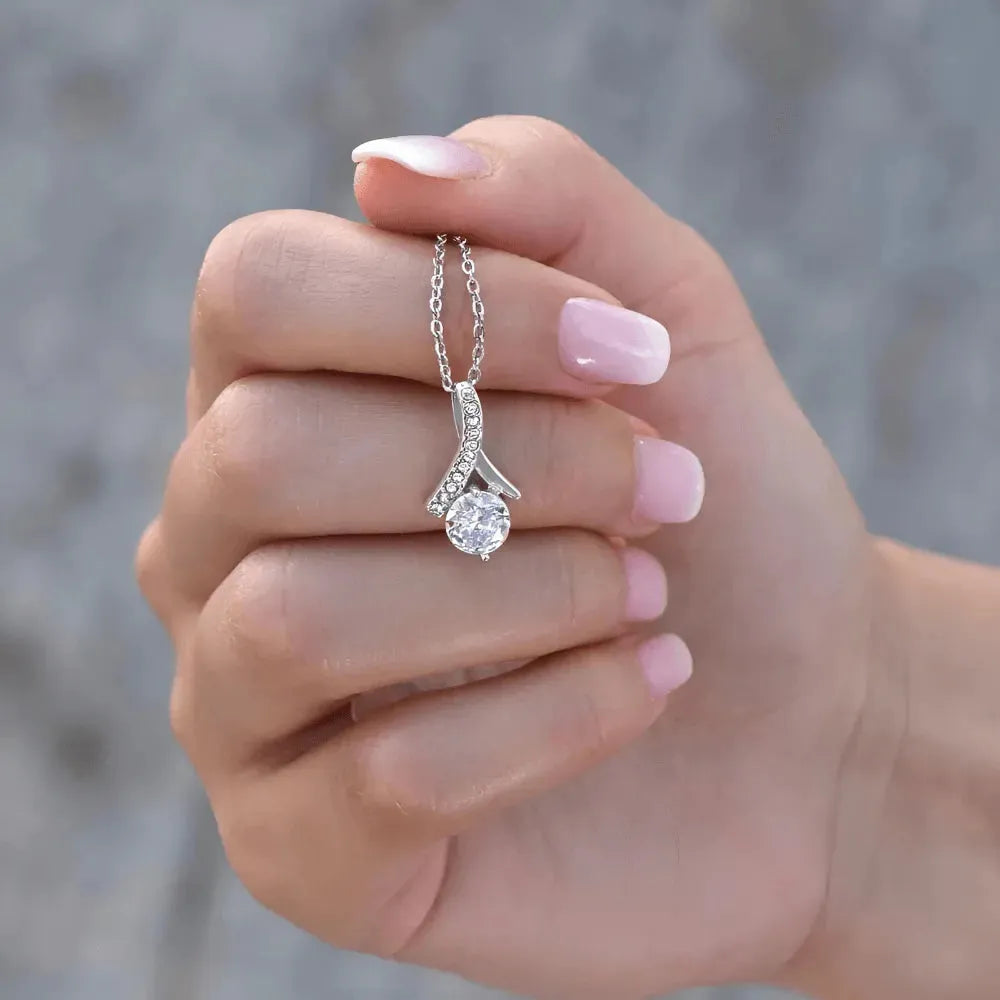 My Love - Everytime I see you, I Fall in Love All Over Again - Ribbon Necklace - Radiant Memories