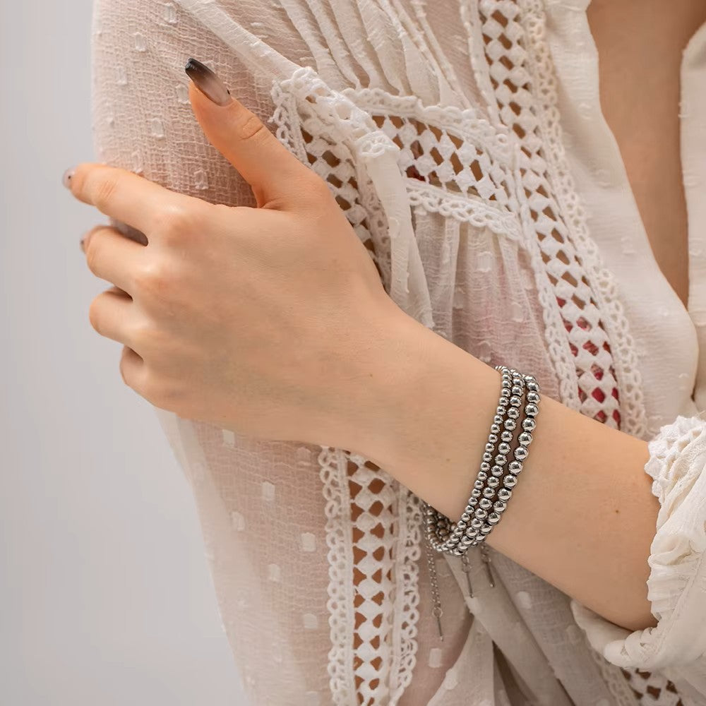 Stainless Steel Bead Bracelet