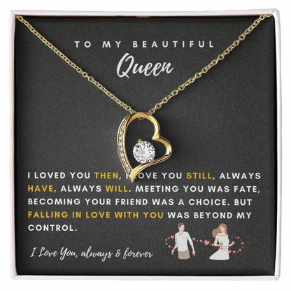 Queen - Love You Always - Heart Necklace - Radiant Memories