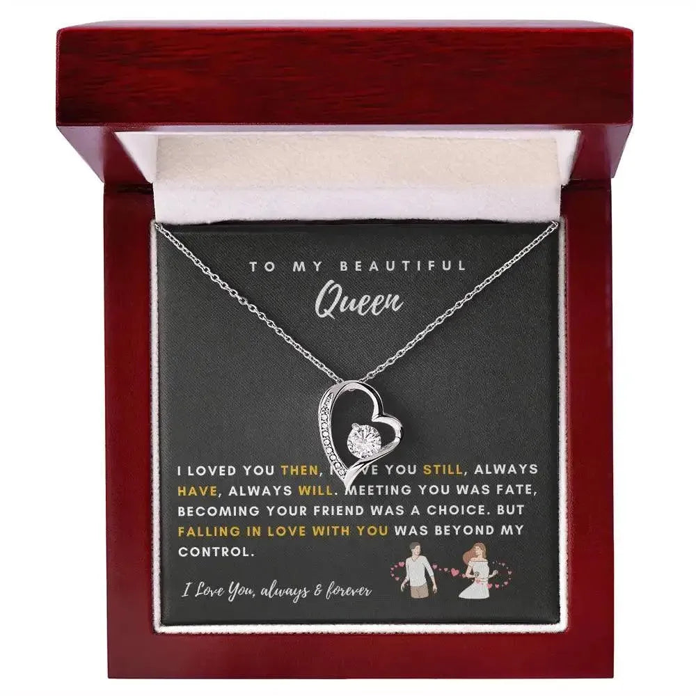 Queen - Love You Always - Heart Necklace - Radiant Memories