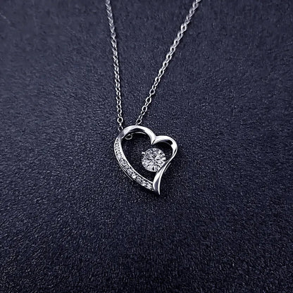 Soulmate - Would Love to Found You Sooner - Embrace Heart Necklace - Radiant Memories
