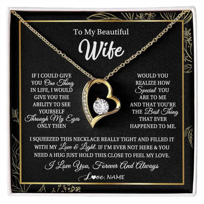 Wife - Embrace Love Necklace - Personalized Gift - Radiant Memories