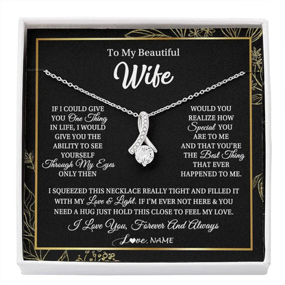 Wife - Embrace Love Necklace - Personalized Gift - Radiant Memories