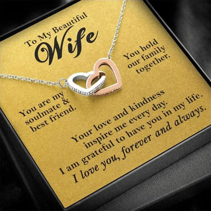 Wife - Soulmate & Best Friend - Love Necklace - Radiant Memories